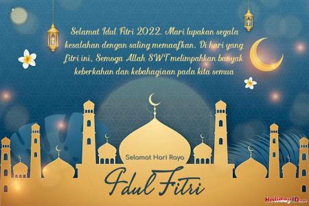 Gratis Desain Kartu Ucapan Ramadhan Idul Fitri
