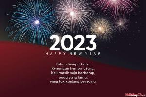 Unduh Gambar Kartu Selamat Tahun Baru 2023 Gratis