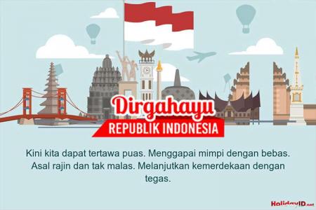 Kartu Ucapan di Dirgahayu Republik Indonesia