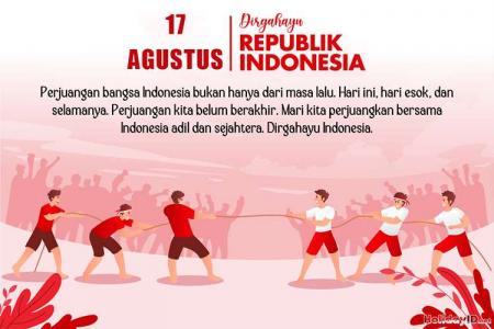 Kartu Ucapan Selamat Hari Kemerdekaan Republik Indonesia