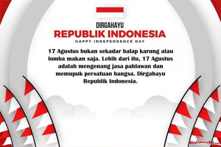 17 Agustus 2022, Kartu Selamat Hari Kemerdekaan Indonesia 2022