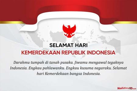 Selamat Hari Kemerdekaan Indonesia 2022