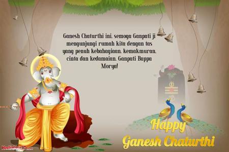 Selamat Membuat Kartu Ucapan Ganesh Chaturthi Secara Online