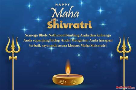 Semoga Anda Selamat Kartu Ucapan Maha Shivratri