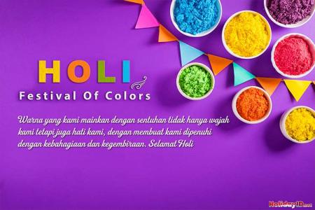 Desain Ucapan Selamat Holi Festival