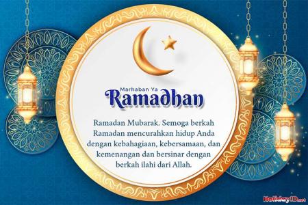 Gambar Kartu Ucapan Ramadhan Mubarak Yang Realistis