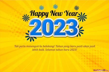 Unduh Gambar Kartu Selamat Tahun Baru 2023 Gratis