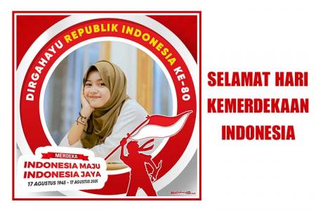 Bingkai Twibbon 80 Tahun Hari Kemerdekaan Indonesia 2025