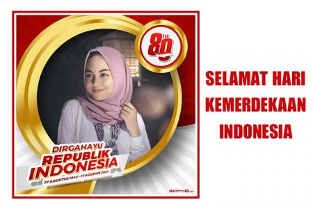 Twibbon HUT RI Ke 80 Pada 17 Agustus 2025 Free