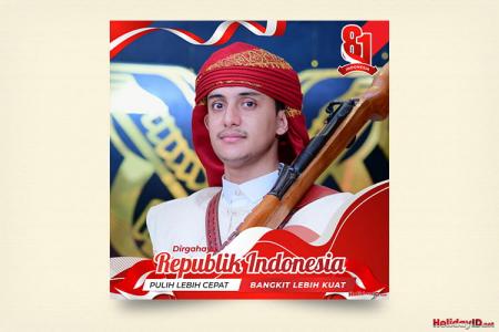 Desain Twibbon Hari Kemerdekaan Indonesia
