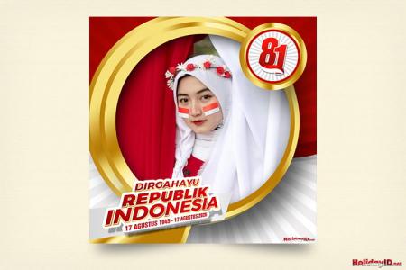 Twibbon HUT RI Ke 81 Pada 17 Agustus 2026 Free