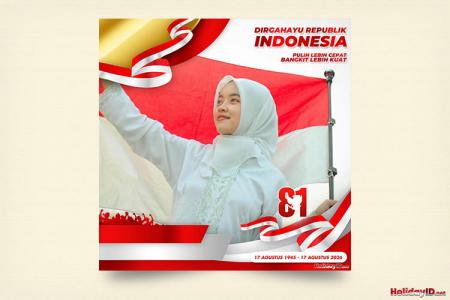 Twibbon Rayakan HUT Ke 81 Kemerdekaan Indonesia