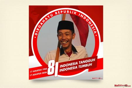 Buat Bingkai Foto Dirgahayu Republik Indonesia ke-81 Secara Online