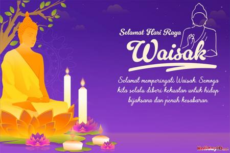Kartu Ucapan Selamat Hari Raya Waisak di Momen Suci