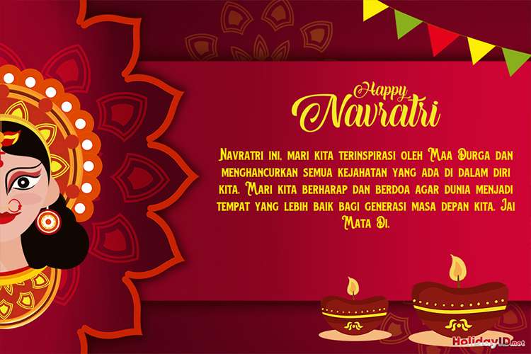 Desain Kartu Happy Navratri Online Gratis