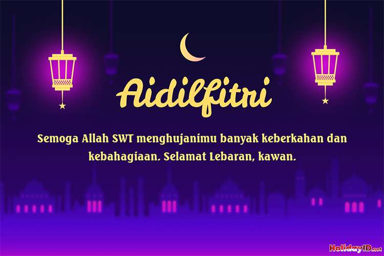 Gambar Ucapan Selamat Idul Fitri Muslim Download