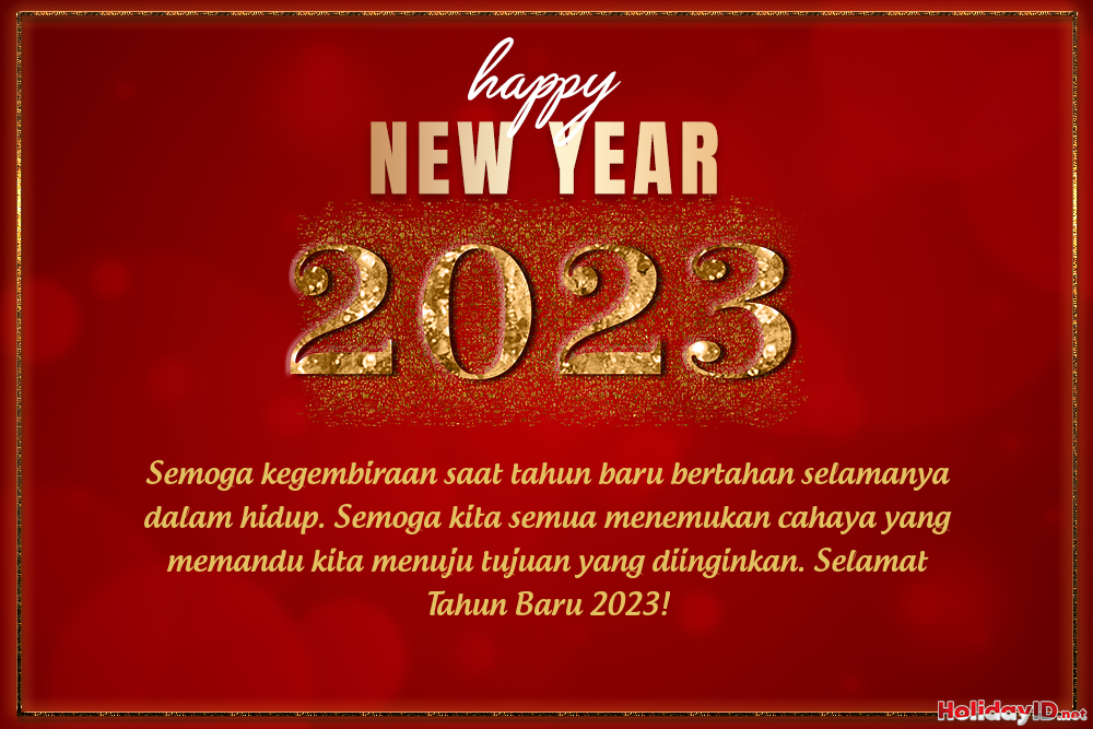 Kartu Ucapan Selamat Tahun Baru 2023 - IMAGESEE