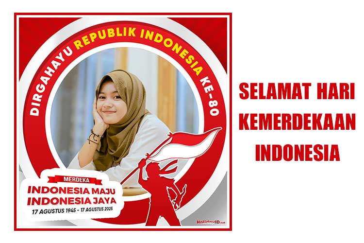 Bingkai Twibbon 80 Tahun Hari Kemerdekaan Indonesia 2025