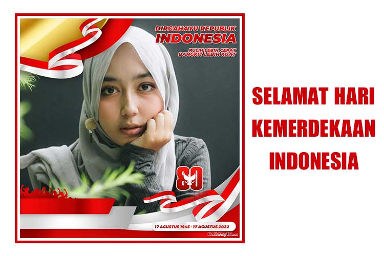 Twibbon Rayakan HUT Ke 80 Kemerdekaan Indonesia
